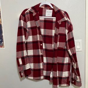 Men’s Red Checkered Flannel